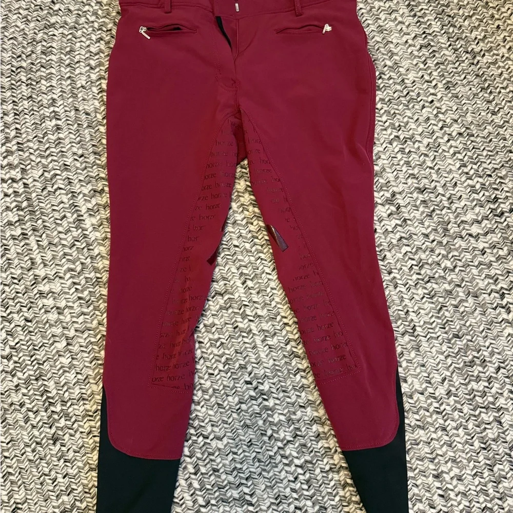 🍒 HORZE Melody Womens High Waist Silicone Full Seat Breeches 🍒 - Picture 3 of 5